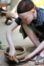 Albino woman in Ukerewe, Tanzania