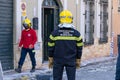 Albolote SPAIN 01 29 2021: damage to a house by an earthquake. In albolote Granada