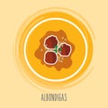 albondigas. Vector illustration decorative design