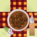 albondigas. Vector illustration decorative design