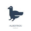 albotros icon in trendy design style. albotros icon isolated on white background. albotros vector icon simple and modern flat