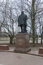 Kaliningrad. Kant Island Kneiphof. Monument to Duke Albrecht