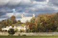 Albrechtsberg Castle in Dresden in the fall