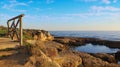 Albufeira Hidden beach at Manuel LourenÃÂ§o Royalty Free Stock Photo