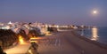 Albufeira at night. Atlantic Coast in Portugal