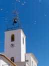 ALBUFEIRA, SOUTHERN ALGARVE/PORTUGAL - MARCH 10 : Bell Tower of