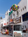 ALBUFEIRA, SOUTHERN ALGARVE/PORTUGAL - MARCH 10 : Colourful Street Signs in Albufeira in Portugal on March 10, 2018