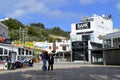 Albufeira tourists eating and drinking in restaurants