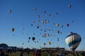 Albuquerque Balloon Fiesta Farewell Mass Ascension Royalty Free Stock Photo