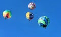 Look Up to See Colorful Hot Air Balloons Royalty Free Stock Photo