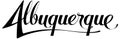 Albuquerque - custom calligraphy text