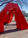 Abstract sculpture in downtown of Albuquerque