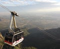 A Sandia Peak Aerial Tramway Downhill Tramcar