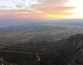 A Sandia Peak Aerial Tramway Uphill Tramcar Royalty Free Stock Photo