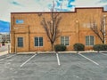 Albuquerque, New Mexico, USA - March 7, 2023. 1401 Central Ave. Office Property. Side view Royalty Free Stock Photo