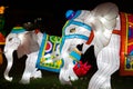 Dragon Lights Albuquerque, Elephant Silk lanterns. Chinese traditional art celebrates the Chinese New Year