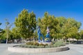 Sunny view of the beautiful campus of The University of New Mexico Royalty Free Stock Photo