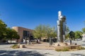 Sunny view of the beautiful campus of The University of New Mexico Royalty Free Stock Photo