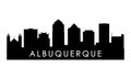 Albuquerque skyline silhouette.