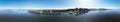 Albury, New South Wales, Australia 360 degree aerial photography above Murray river near Hume dam is a major dam. Royalty Free Stock Photo