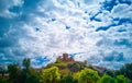 Views from the Retama Park of the Alcala de Guadaira castle in Seville