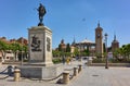 Plaza de Cervantes square. Alcala de Henares, Region of Madrid, Spain
