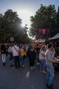 Alcala de Henares, Spain - October 09 2022. Medieval Market of Alcala de Henares, actually called the Cervantino Market, is the