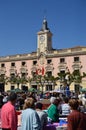 Alcala De Henares Town Hall Facade At The Embroidery Festival Cradle Of Miguel De Cervantes. Architecture Travel History