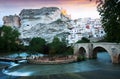 Alcala del Jucar with bridge. Province of Albacete