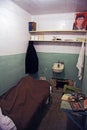 Alcatraz cell with escape hole Royalty Free Stock Photo