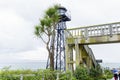 Alcatraz guard tower, San Francisco, California Royalty Free Stock Photo