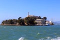 Back of Alcatraz island Royalty Free Stock Photo