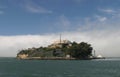 Alcatraz island and lighthouse Royalty Free Stock Photo