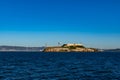 Alcatraz Island prison penitenciary, San Francisco California, USA, March 30, 2020 Royalty Free Stock Photo
