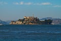 Alcatraz Island in San Francisco Bay Royalty Free Stock Photo