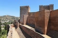 Alcazaba fortress in Alhambra, Granada, Spain Royalty Free Stock Photo