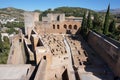 Alcazaba Fortress Architecture in Granada Spain Royalty Free Stock Photo
