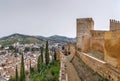 Alcazaba fortress, Granada, Spain Royalty Free Stock Photo