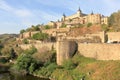 The Alcazar the castle and the city walls of Toledo