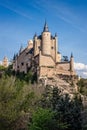 Alcazar de Segovia, World Heritage monument. Old fortress and medieval castle. Royalty Free Stock Photo