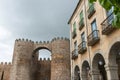 Alcazar gate at the medieval Wall of Avila Royalty Free Stock Photo