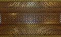 The Alcazar of Segovia. Detail of ceiling of Knights room.