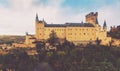 Alcazar of Segovia in november day Royalty Free Stock Photo