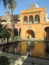 Alcazar of Seville, which is the royal palace in Spain Royalty Free Stock Photo