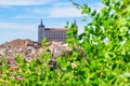 Alcazar of Toledo over old town, Spain