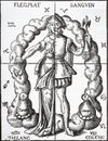 alchemical hermetic illustration of the circular transmutation of the elements by thurneysser