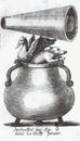 Alchemical image of isaak hollandus from the work entitled the hand of the philosophers