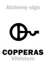 Alchemy: COPPERAS (Couperose) / VITRIOL (Vitriolum) Royalty Free Stock Photo