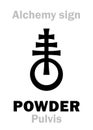 Alchemy: POWDER (Pulvis) Royalty Free Stock Photo