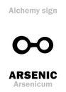 Alchemy: ARSENIC (Arsenicum) Royalty Free Stock Photo